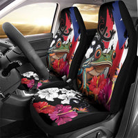 Boricua Taino Coqui Tropical Car Seat Cover Puerto Rico Grunge Flag - Wonder Print Shop