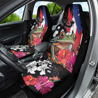 Boricua Taino Coqui Tropical Car Seat Cover Puerto Rico Grunge Flag - Wonder Print Shop