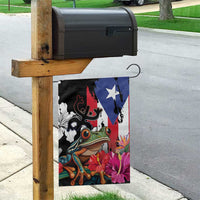 Boricua Taino Coqui Tropical Garden Flag Puerto Rico Grunge Flag - Wonder Print Shop