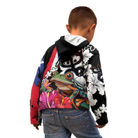 Boricua Taino Coqui Tropical Kid Hoodie Puerto Rico Grunge Flag - Wonder Print Shop