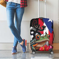 Boricua Taino Coqui Tropical Luggage Cover Puerto Rico Grunge Flag - Wonder Print Shop