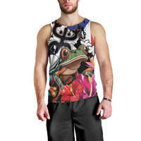 Boricua Taino Coqui Tropical Men Tank Top Puerto Rico Grunge Flag - Wonder Print Shop