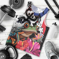 Boricua Taino Coqui Tropical Men Tank Top Puerto Rico Grunge Flag - Wonder Print Shop