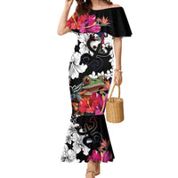 Boricua Taino Coqui Tropical Mermaid Dress Puerto Rico Grunge Flag - Wonder Print Shop