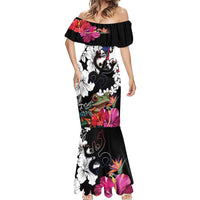 Boricua Taino Coqui Tropical Mermaid Dress Puerto Rico Grunge Flag - Wonder Print Shop