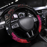 Boricua Taino Coqui Tropical Steering Wheel Cover Puerto Rico Grunge Flag - Wonder Print Shop