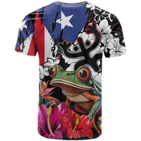Boricua Taino Coqui Tropical T Shirt Puerto Rico Grunge Flag - Wonder Print Shop