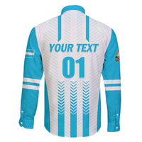 Custom Honduras Football Family Matching Off The Shoulder Long Sleeve Dress and Hawaiian Shirt Vamos Los Catrachos