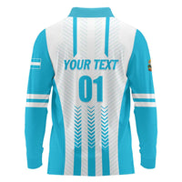 Custom Honduras Football Long Sleeve Polo Shirt Vamos Los Catrachos