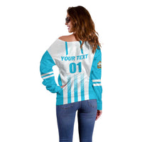 Custom Honduras Football Off Shoulder Sweater Vamos Los Catrachos