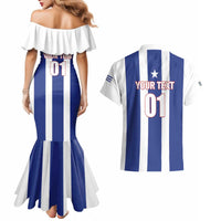 Custom Cuba Football Couples Matching Mermaid Dress and Hawaiian Shirt Los Leones del Caribe