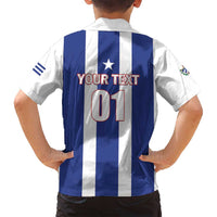 Custom Cuba Football Family Matching Long Sleeve Bodycon Dress and Hawaiian Shirt Los Leones del Caribe