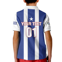 Custom Cuba Football Kid Polo Shirt Los Leones del Caribe