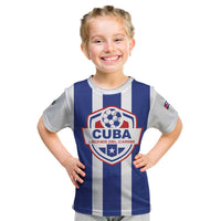 Custom Cuba Football Kid T Shirt Los Leones del Caribe