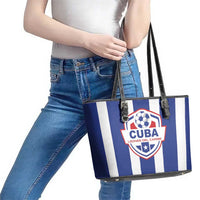 Cuba Football Leather Tote Bag Los Leones del Caribe