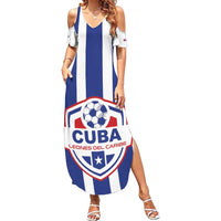 Custom Cuba Football Summer Maxi Dress Los Leones del Caribe