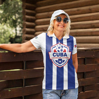 Custom Cuba Football Women Polo Shirt Los Leones del Caribe