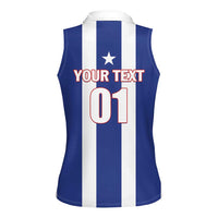 Custom Cuba Football Women Sleeveless Polo Shirt Los Leones del Caribe