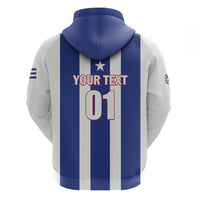 Custom Cuba Football Zip Hoodie Los Leones del Caribe