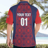 Custom Costa Rica Football Hawaiian Shirt Los Ticos Unique Pattern