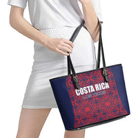 Costa Rica Football Leather Tote Bag Los Ticos Unique Pattern