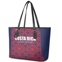 Costa Rica Football Leather Tote Bag Los Ticos Unique Pattern