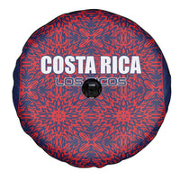 Costa Rica Football Spare Tire Cover Los Ticos Unique Pattern
