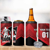 Custom Trinidad and Tobago Football 4 in 1 Can Cooler Tumbler Soca Warriors In My Heart