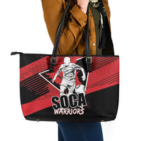 Trinidad and Tobago Football Leather Tote Bag Soca Warriors In My Heart