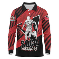 Custom Trinidad and Tobago Football Long Sleeve Polo Shirt Soca Warriors In My Heart