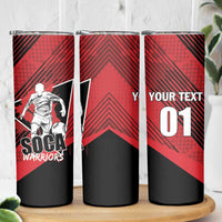 Custom Trinidad and Tobago Football Skinny Tumbler Soca Warriors In My Heart