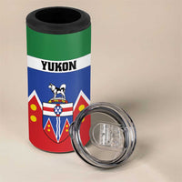 Personalized Canada Yukon Territories 4 in 1 Can Cooler Tumbler Larger Than Life
