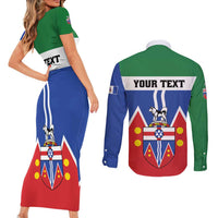 Personalized Canada Yukon Territories Couples Matching Short Sleeve Bodycon Dress and Long Sleeve Button Shirt Larger Than Life