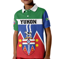 Personalized Canada Yukon Territories Kid Polo Shirt Larger Than Life