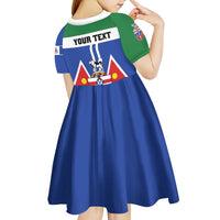 Personalized Canada Yukon Territories Kid Short Sleeve Dress Larger Than Life