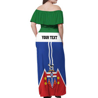 Personalized Canada Yukon Territories Off Shoulder Maxi Dress Larger Than Life
