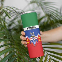 Personalized Canada Yukon Territories Skinny Tumbler Larger Than Life