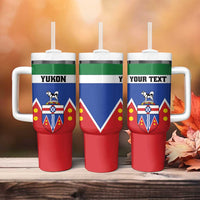 Personalized Canada Yukon Territories Tumbler With Handle Larger Than Life