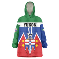Personalized Canada Yukon Territories Wearable Blanket Hoodie Larger Than Life
