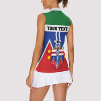 Personalized Canada Yukon Territories Women Sleeveless Polo Shirt Larger Than Life