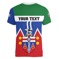 Personalized Canada Yukon Territories Women V-Neck T-Shirt Larger Than Life