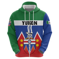 Personalized Canada Yukon Territories Zip Hoodie Larger Than Life