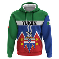 Personalized Canada Yukon Territories Zip Hoodie Larger Than Life