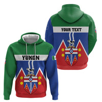 Personalized Canada Yukon Territories Zip Hoodie Larger Than Life