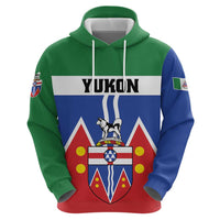 Personalized Canada Yukon Territories Zip Hoodie Larger Than Life