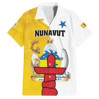 Personalized Canada Nunavut Territories Family Matching Off Shoulder Short Dress and Hawaiian Shirt Inuktitut Our Land Our Strength