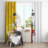 Canada Nunavut Territories Window Curtain Inuktitut Our Land Our Strength