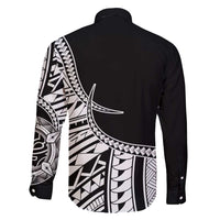 Taino Sun Traditional Tattoo Family Matching Off Shoulder Short Dress and Hawaiian Shirt Polynesian Pattern