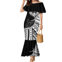 Taino Sun Traditional Tattoo Mermaid Dress Polynesian Pattern