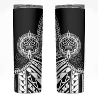 Taino Sun Traditional Tattoo Skinny Tumbler Polynesian Pattern